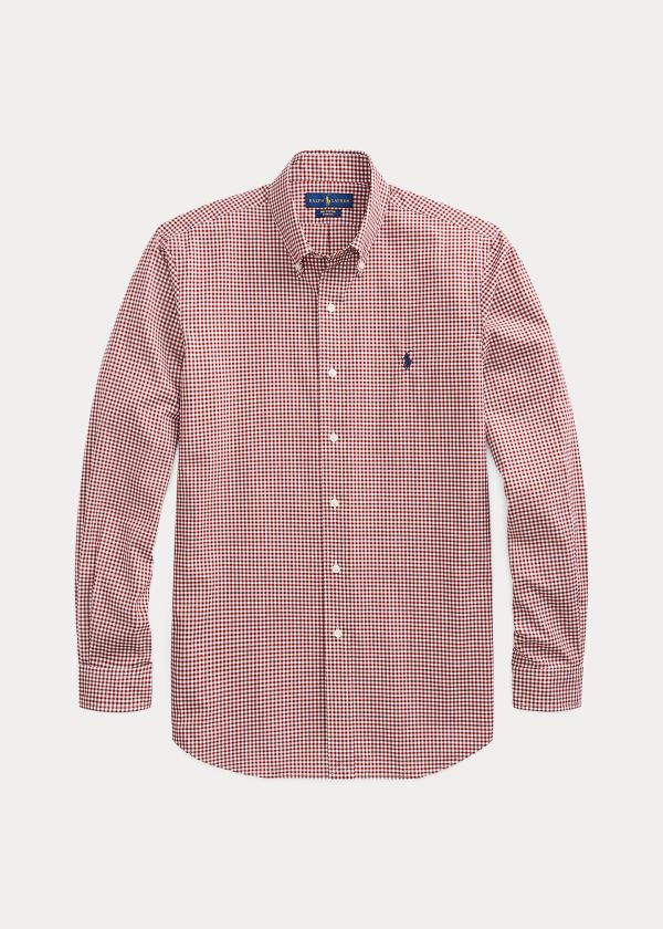 Camisa Polo Ralph Lauren Custom Fit Gingham Homem 37845-XICE